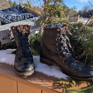 FREEBIRD Liverpool Black Distressed Footwear